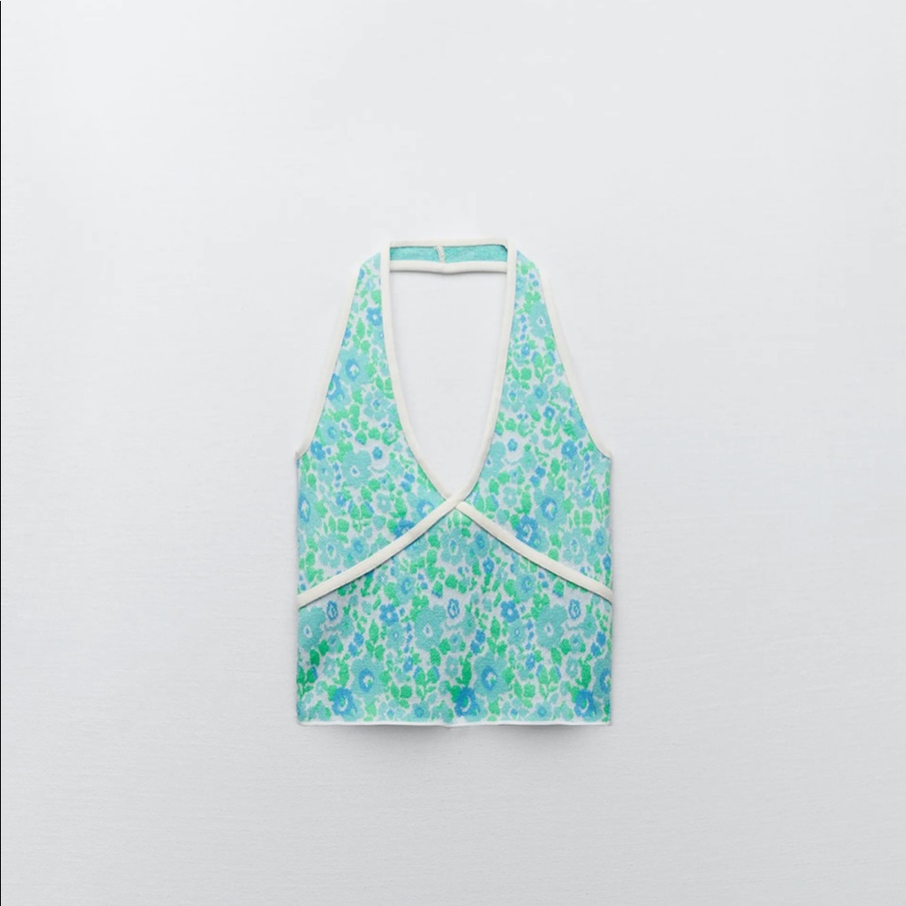 Zara knit halter top